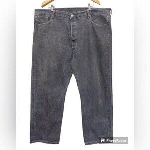 Levi’s straight legs mens  Jean  Gray size 48X32 vintage button fly